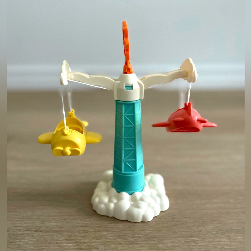 Calico Critters Sylvanian Family Colorful Toy Carousel with Airplanes